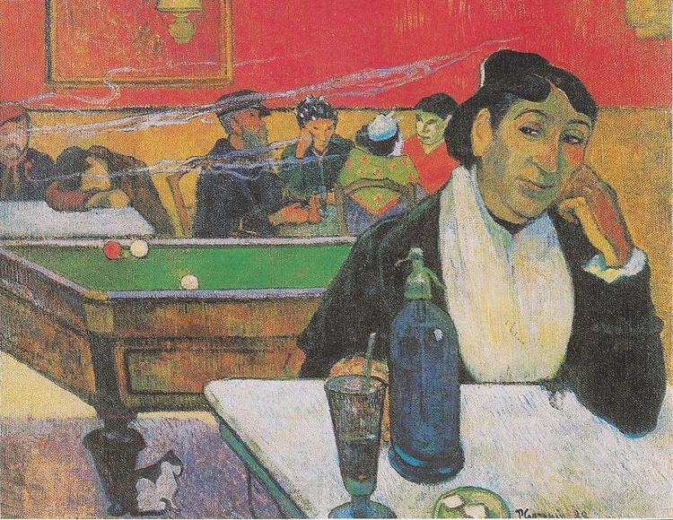 Paul Gauguin Cafe de Nuit  Arles Norge oil painting art